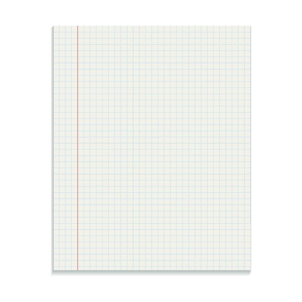 Realistic template notepad with spiral. Blank cover design. School business diary. Office stationery notebook on white background vector