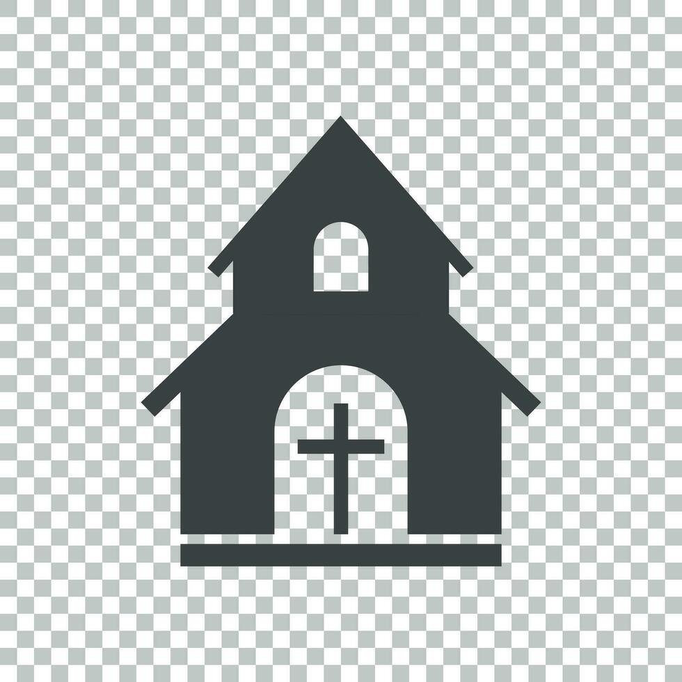 Church sanctuary vector illustration icon. Simple flat pictogram for business, marketing, mobile app, internet on isolated background