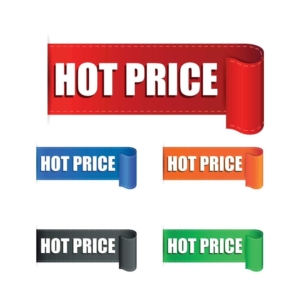 Hot price sticker. Label vector illustration on white background