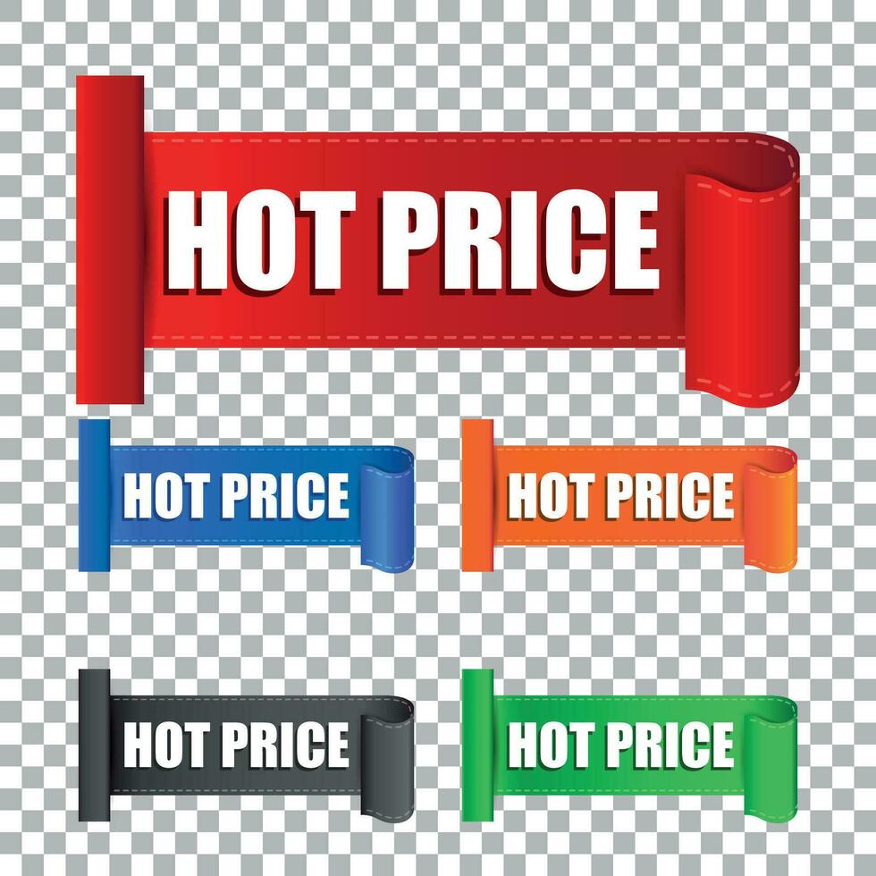 Hot price sticker. Label vector illustration on isolated background