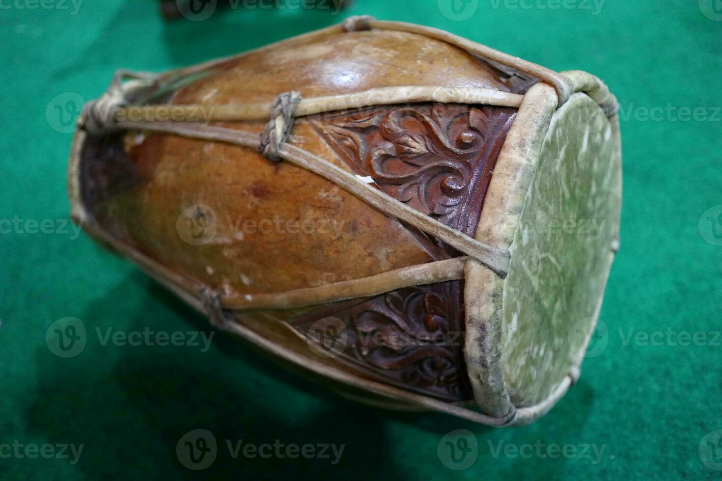 Traditional music instrument called gendang or kedang photo