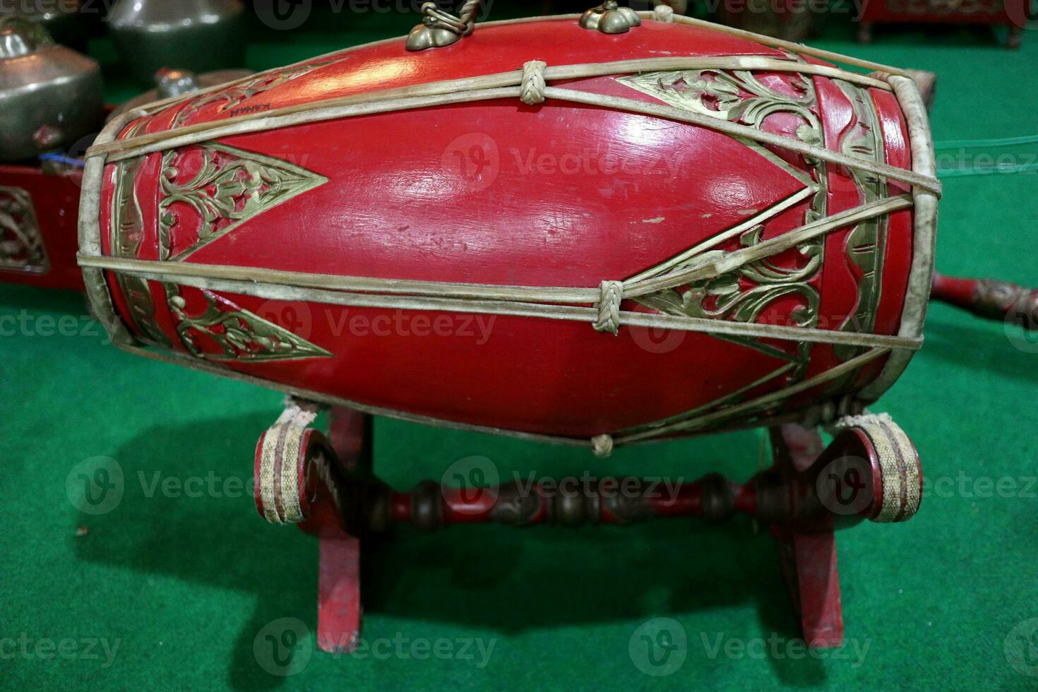 Traditional music instrument called gendang or kedang photo