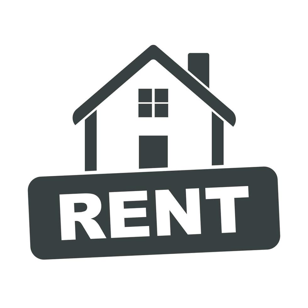 House for rent. Flat vector illustration