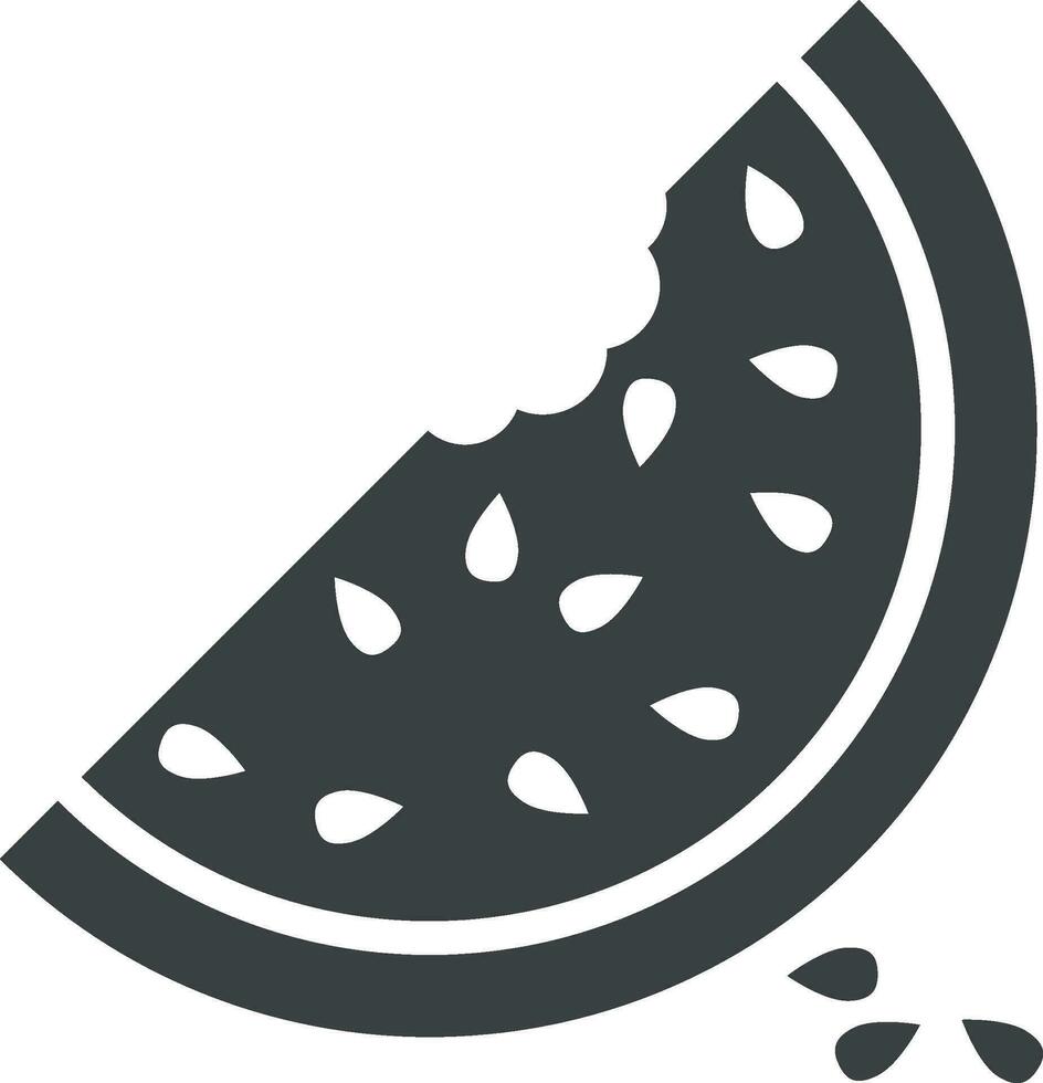 Watermelon icon. Juicy ripe fruit on white background vector