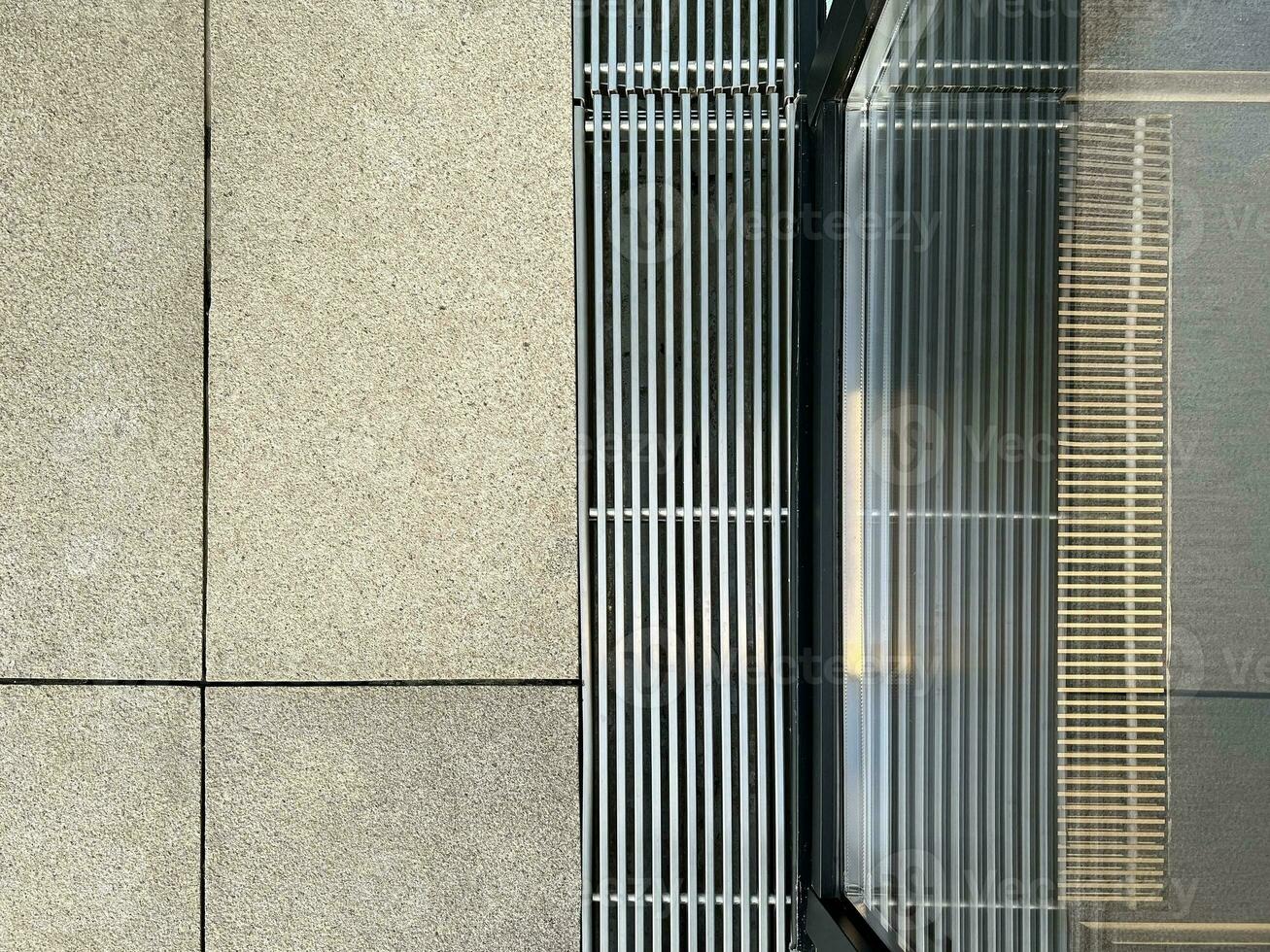 drainage grid. storm metal structure photo