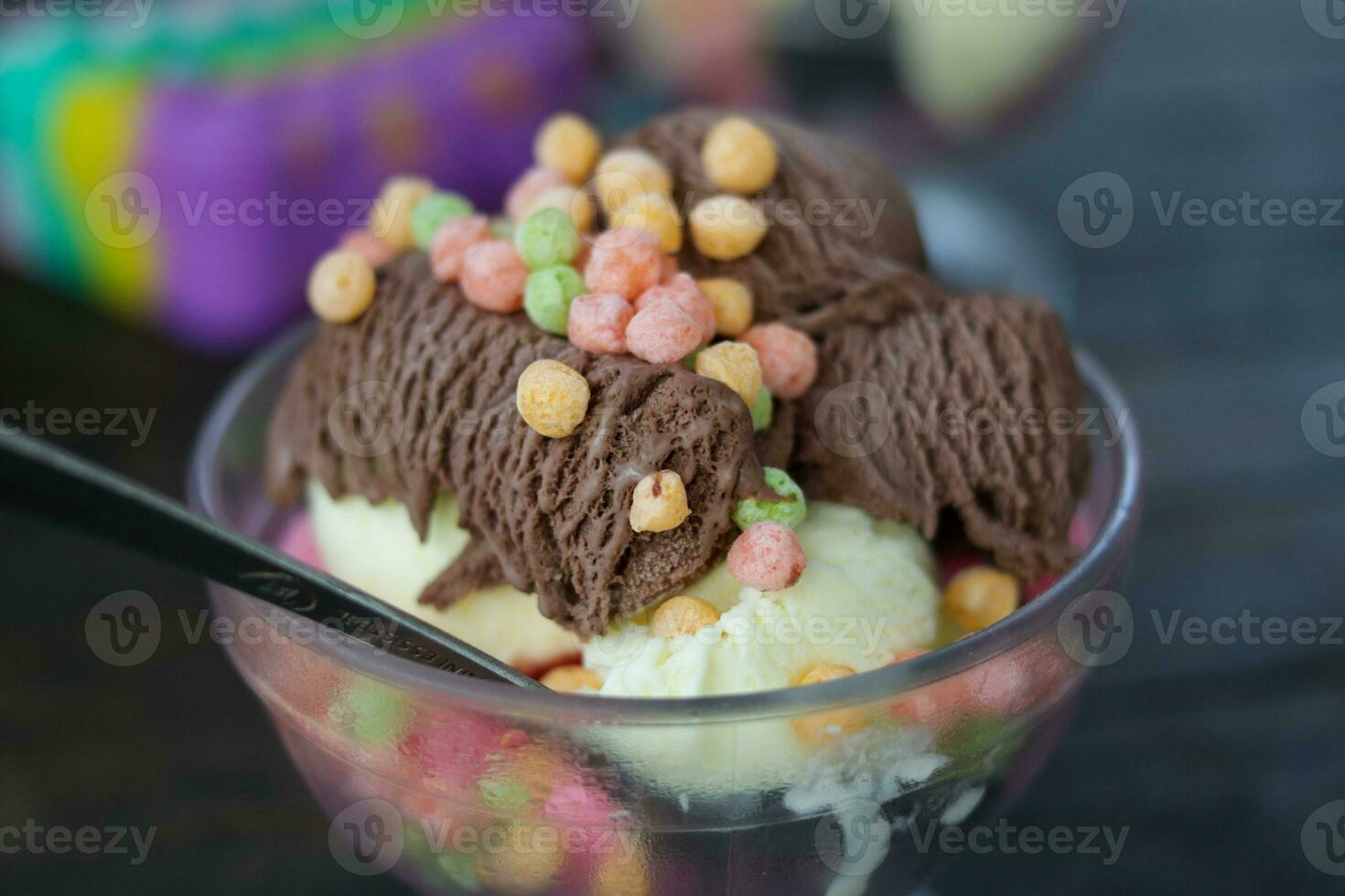 Mixed ice cream photo
