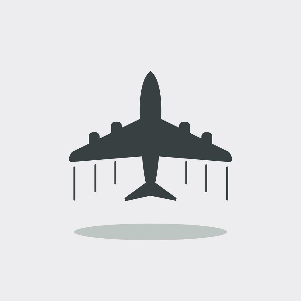 Plane icon. Airplane flat vector illustration