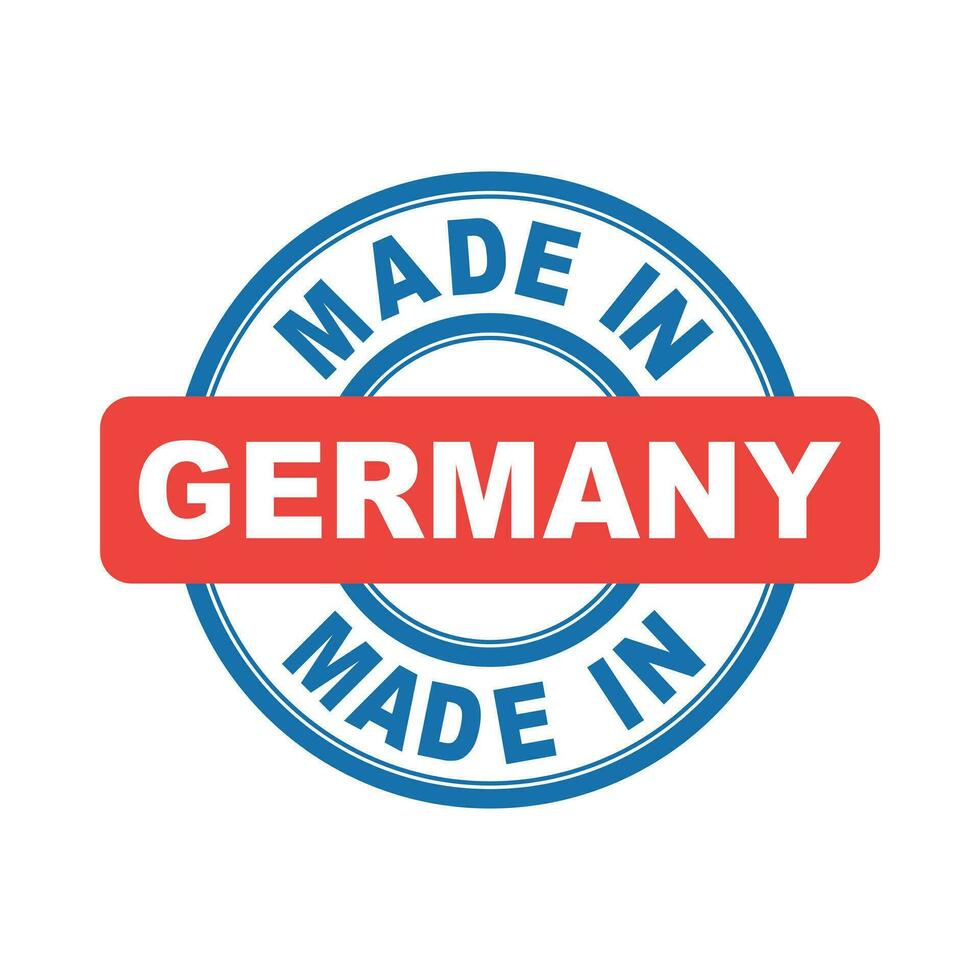 Made in Germany. Vector emblem flat