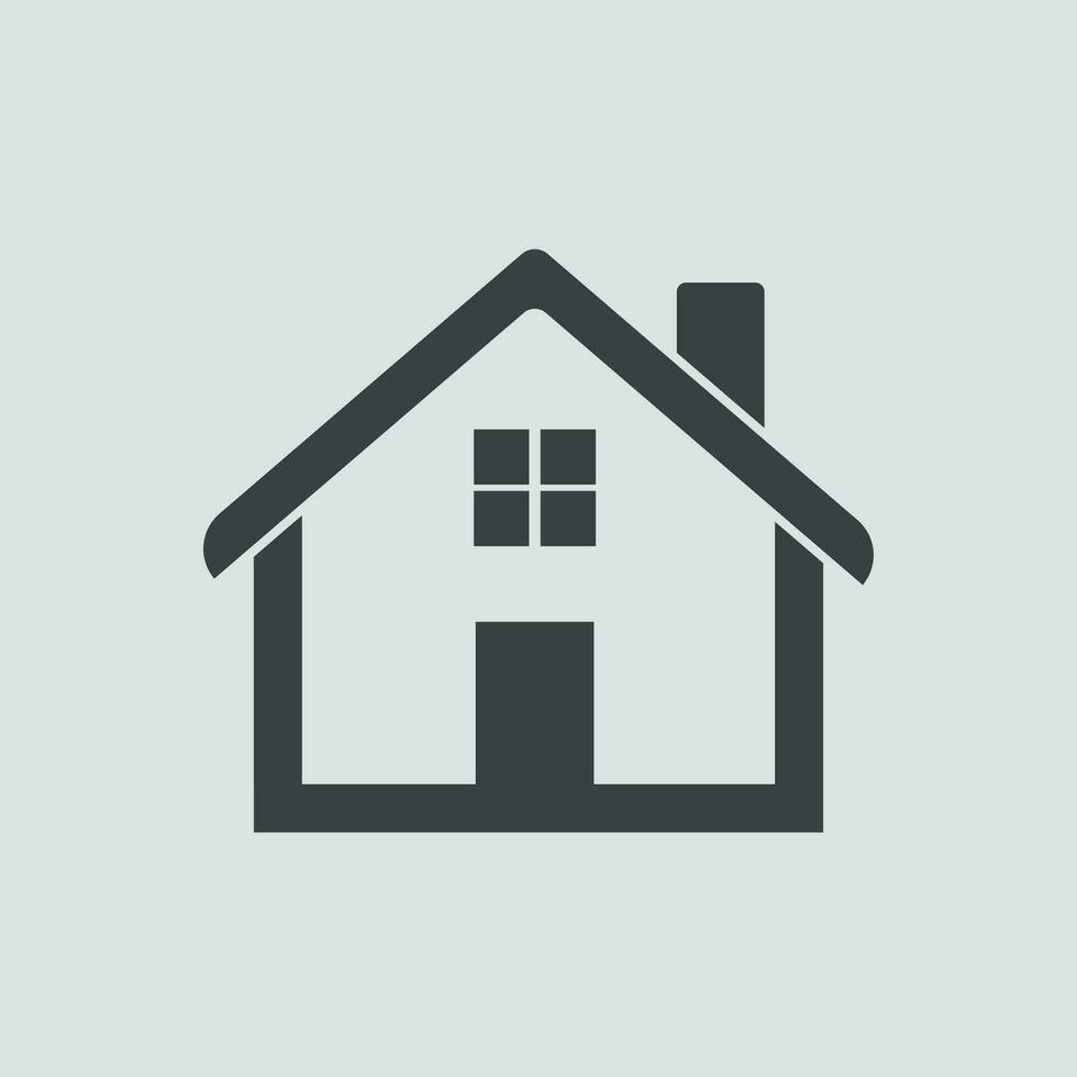 Flat house Icon vector