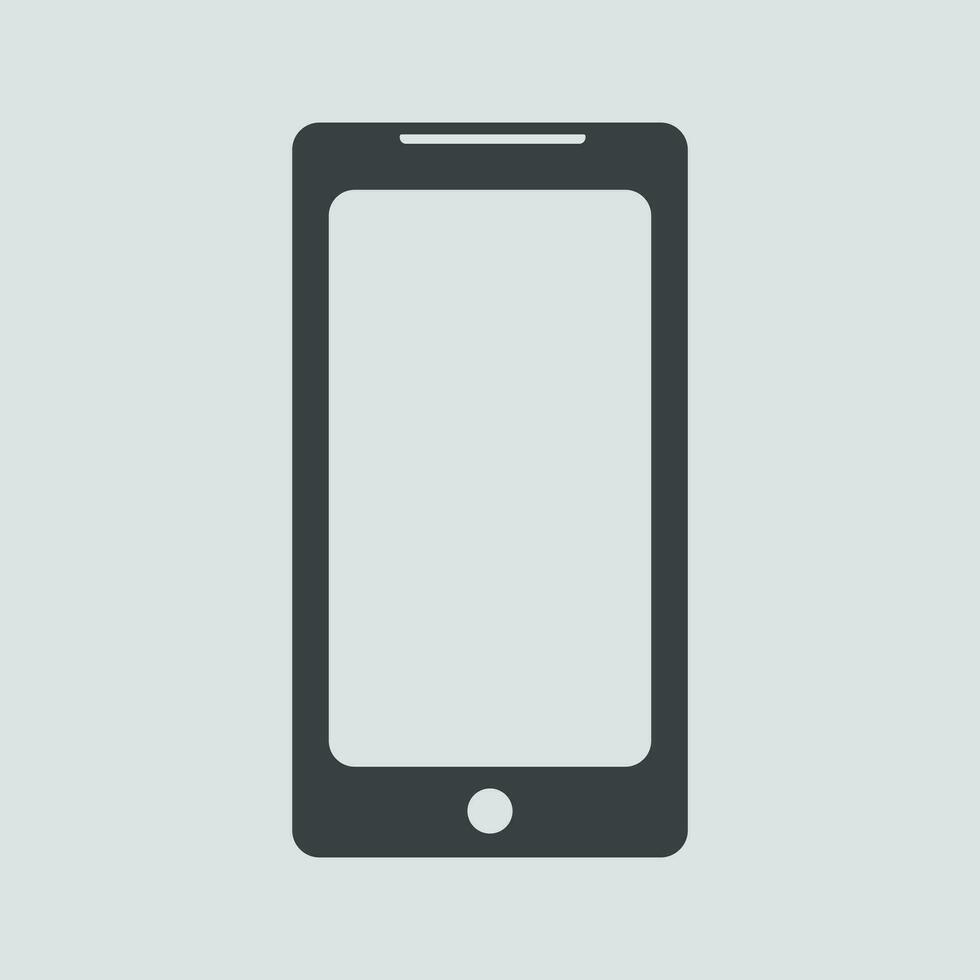 Flat smartphone icon vector