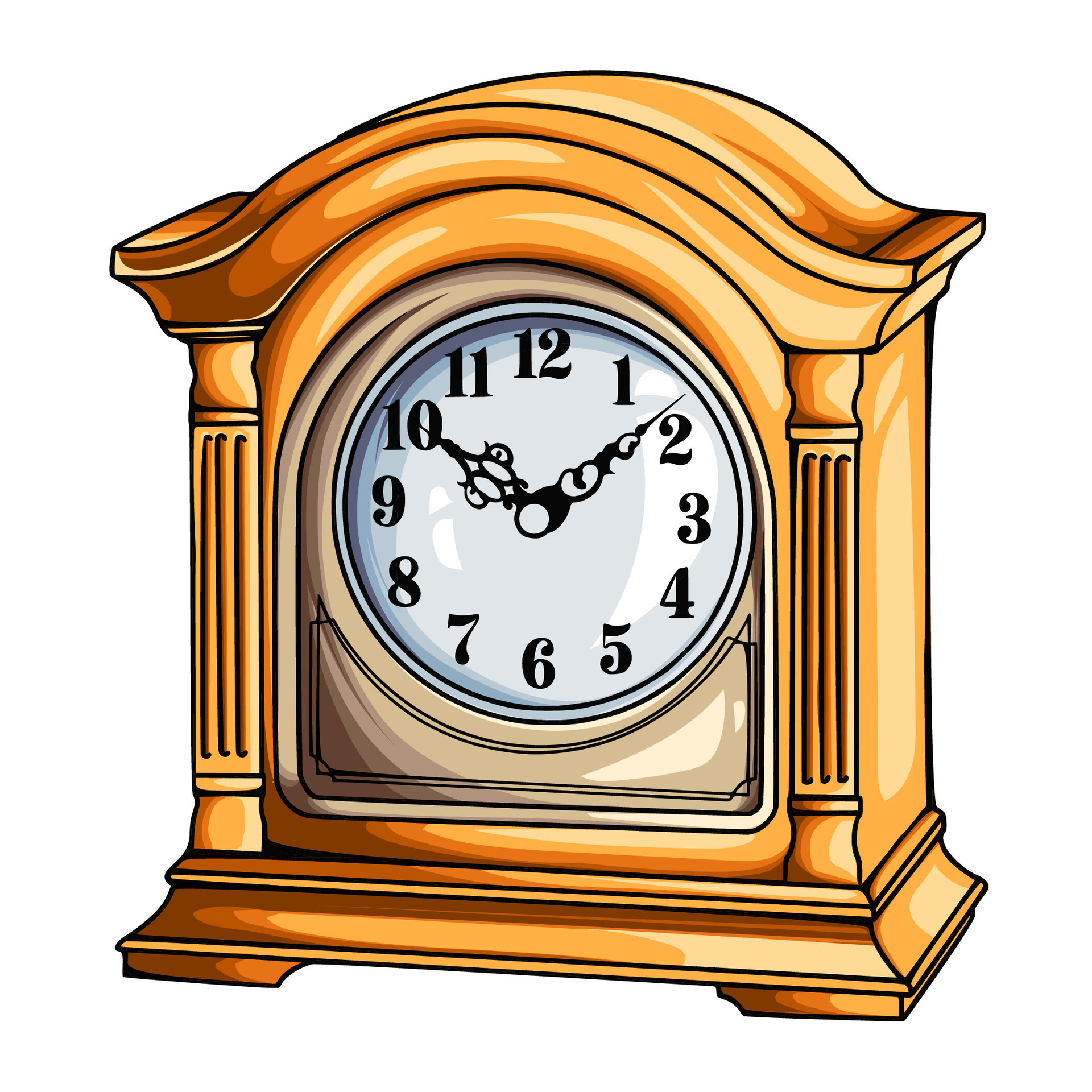 Various types of clocks to help human activities 26165150 Vector Art at