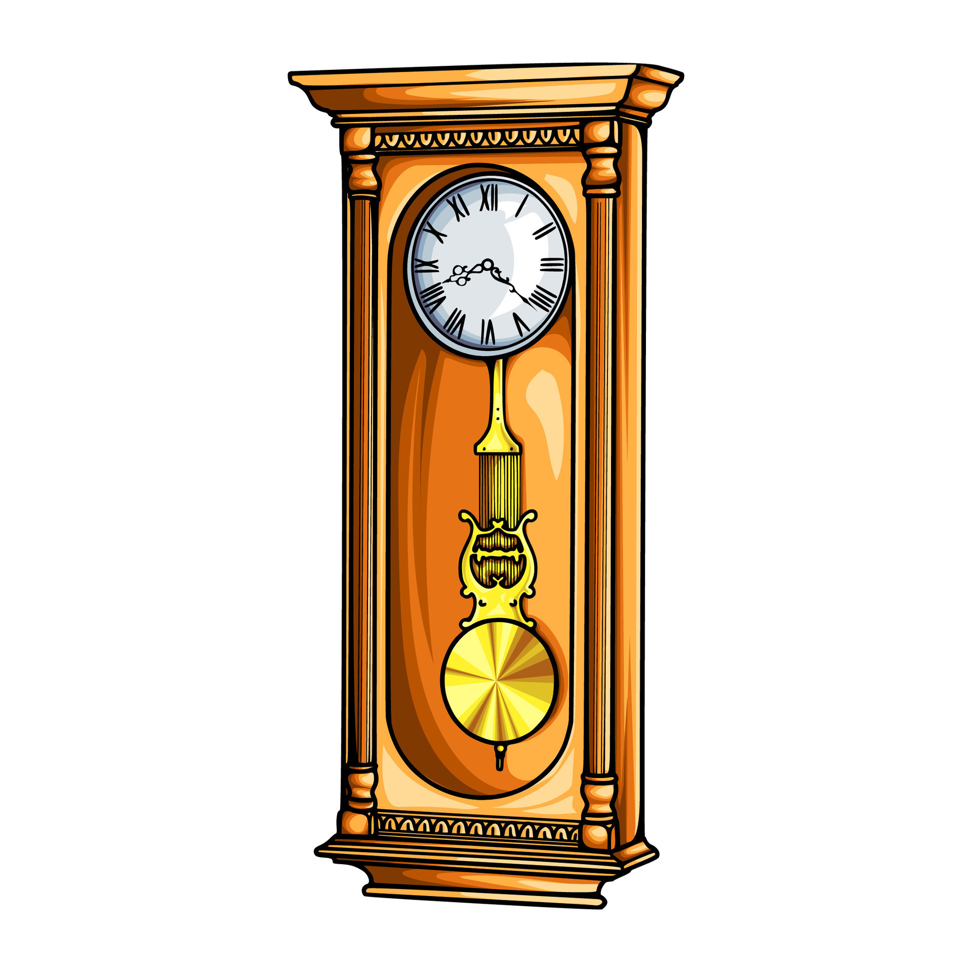 Various types of clocks to help human activities 26165192 Vector Art at
