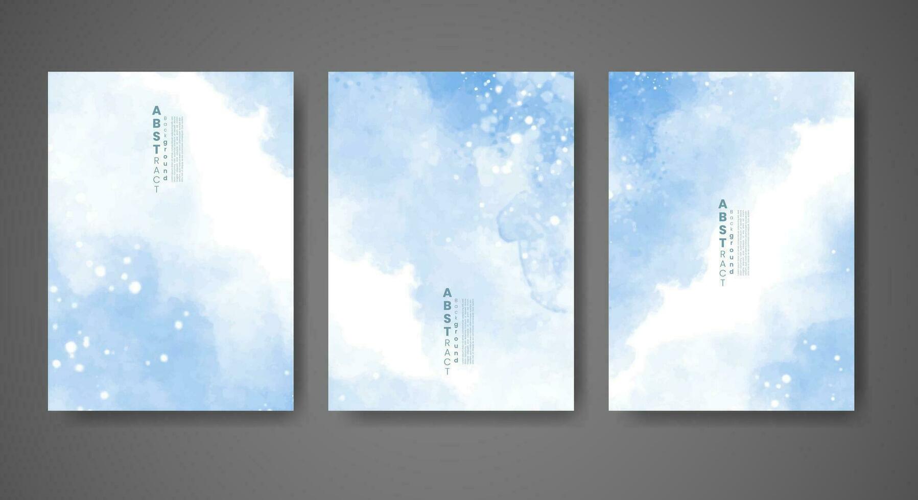 Cover template with watercolor background. Design for your cover, date, postcard, banner, logo. vector