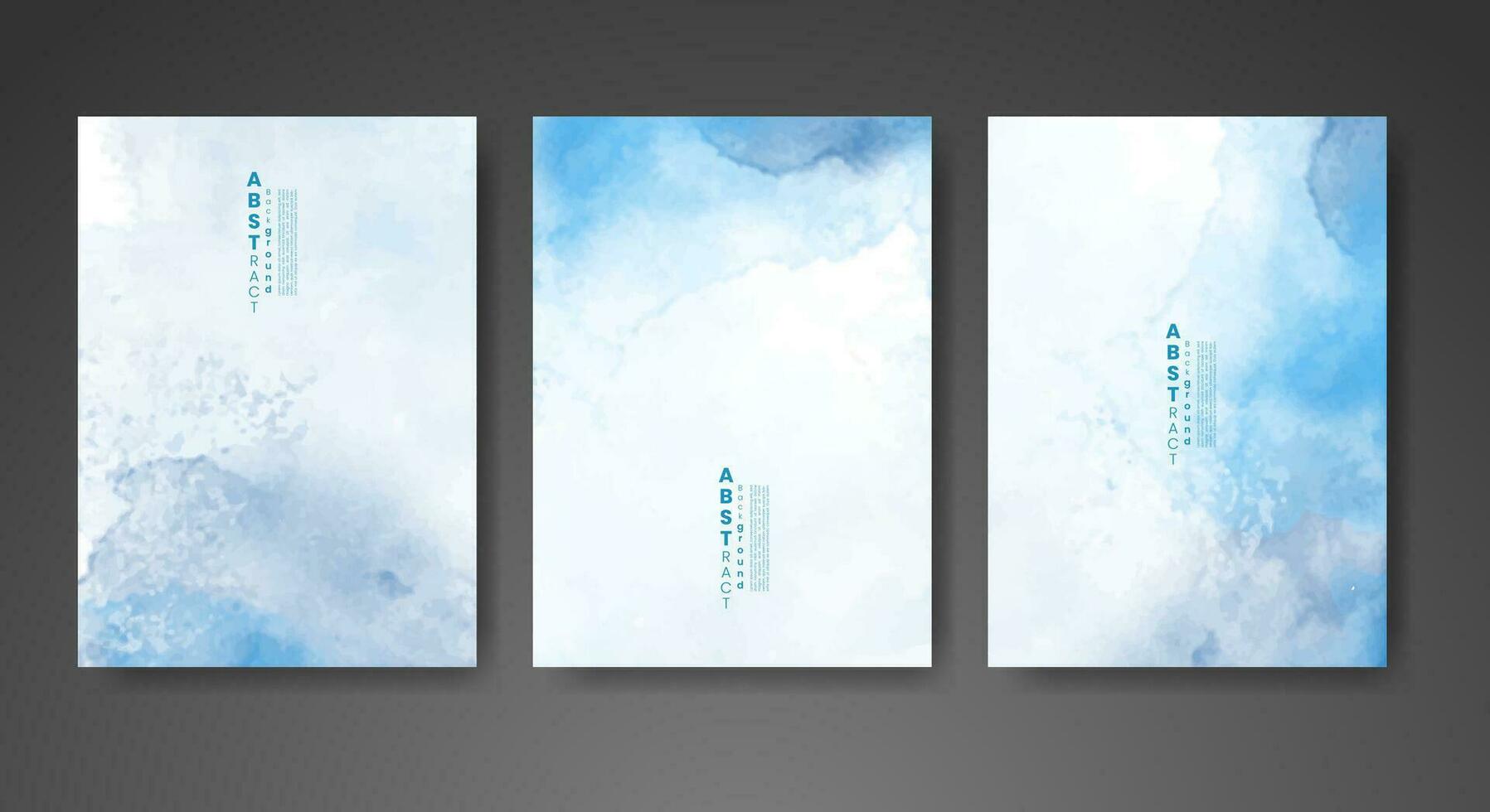 Cover template with watercolor background. Design for your cover, date, postcard, banner, logo. vector