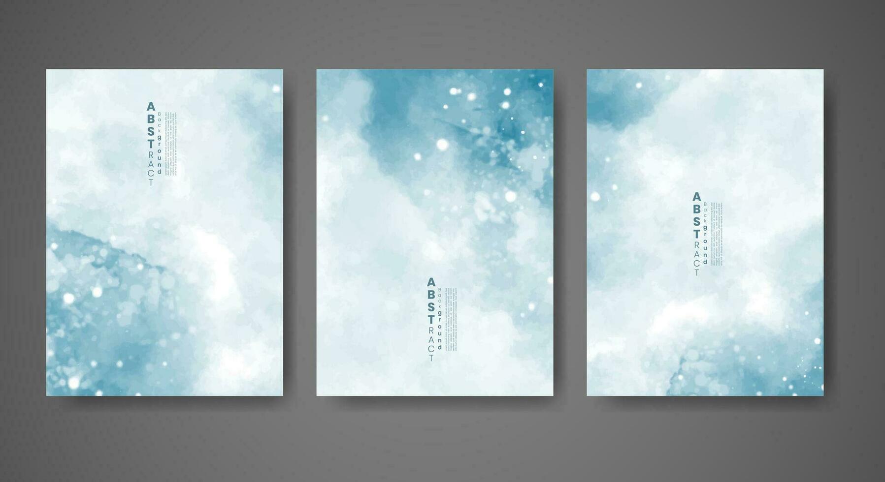 Cover template with watercolor background. Design for your cover, date, postcard, banner, logo. vector