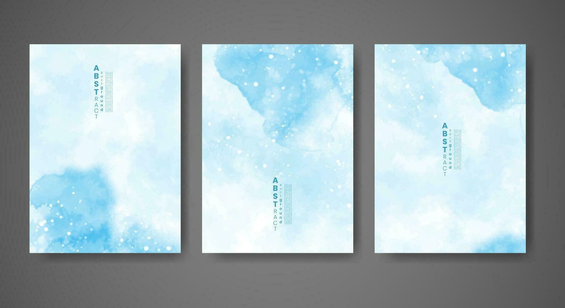 Cover template with watercolor background. Design for your cover, date, postcard, banner, logo. vector