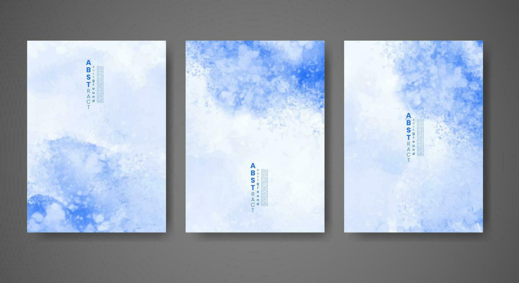 Cover template with watercolor background. Design for your cover, date, postcard, banner, logo. vector