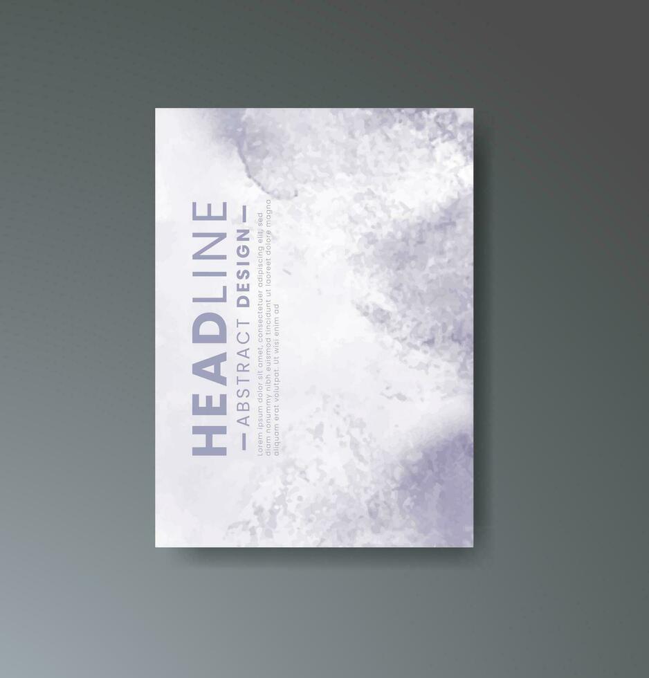 Cover template with watercolor background. Design for your cover, date, postcard, banner, logo. vector