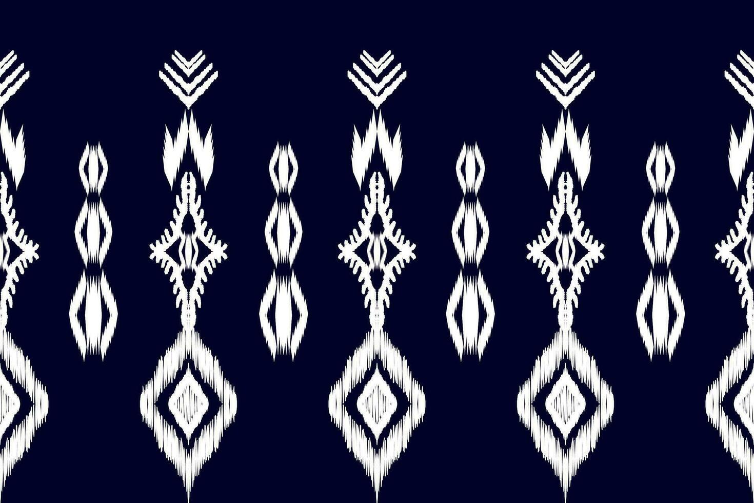 Ethnic ikat seamless pattern in tribal. Aztec geometric ethnic ornament print. Ikat pattern style. Design for background, wallpaper, illustration, fabric, clothing, carpet, textile, batik, embroidery. vector