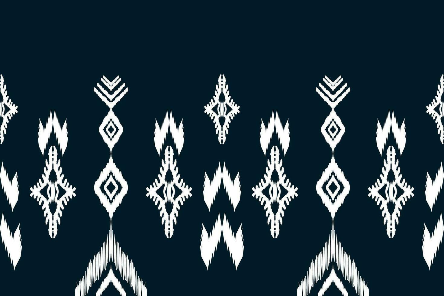 Ethnic ikat seamless pattern in tribal. Aztec geometric ethnic ornament print. Ikat pattern style. Design for background, wallpaper, illustration, fabric, clothing, carpet, textile, batik, embroidery. vector