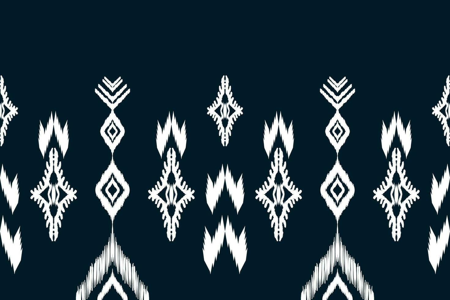 Ethnic ikat seamless pattern in tribal. Aztec geometric ethnic ornament print. Ikat pattern style. Design for background, wallpaper, illustration, fabric, clothing, carpet, textile, batik, embroidery. vector