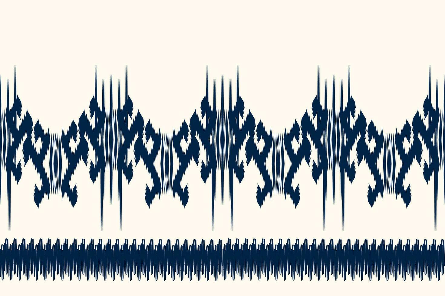 Ethnic ikat seamless pattern in tribal. Aztec geometric ethnic ornament print. Ikat pattern style. Design for background, wallpaper, illustration, fabric, clothing, carpet, textile, batik, embroidery. vector