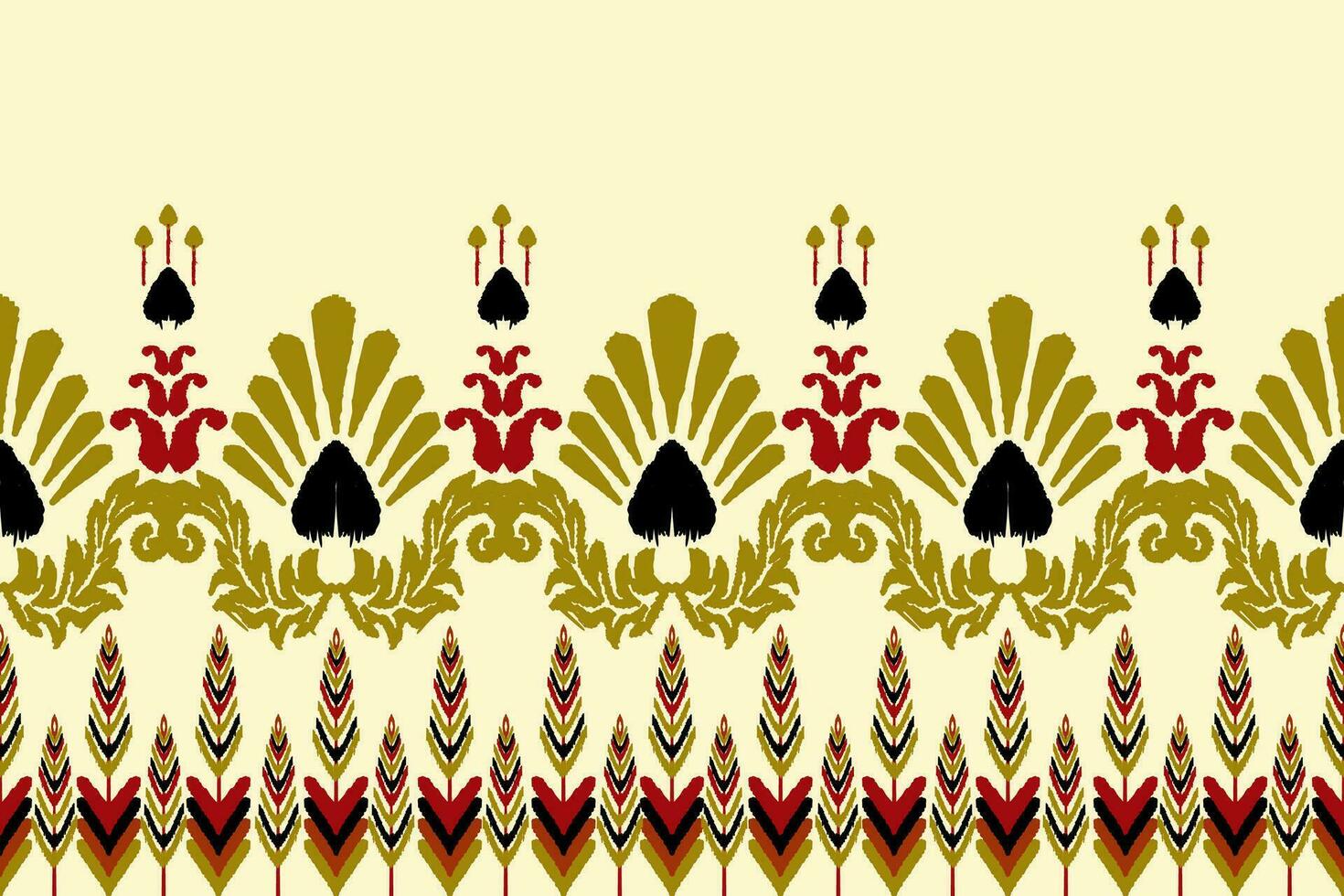 Abstract ethnic ikat background. Ethnic seamless pattern in tribal. Fabric Mexican style. Design for wallpaper, vector illustration, fabric, clothing, carpet, textile, batik, embroidery.