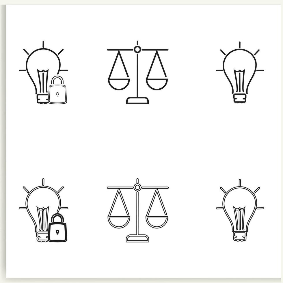 Light Bulb line icon vector, isolated on white background. Idea sign, solution, thinking concept vector