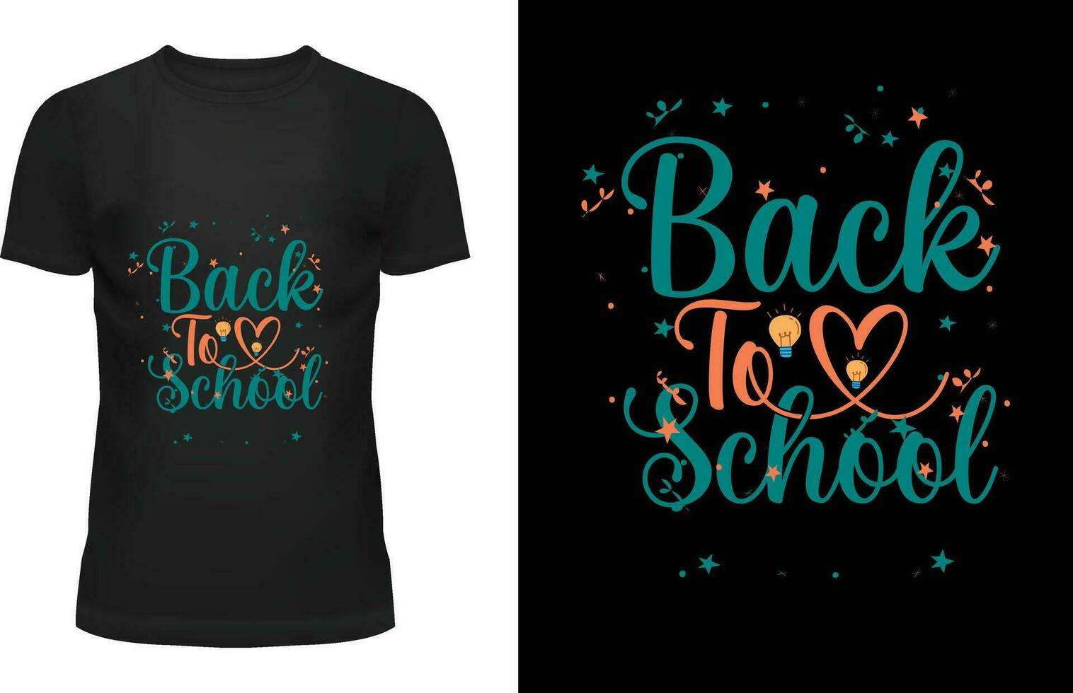 BACK TO SCHOOL T-SHIRT DESIGN vector