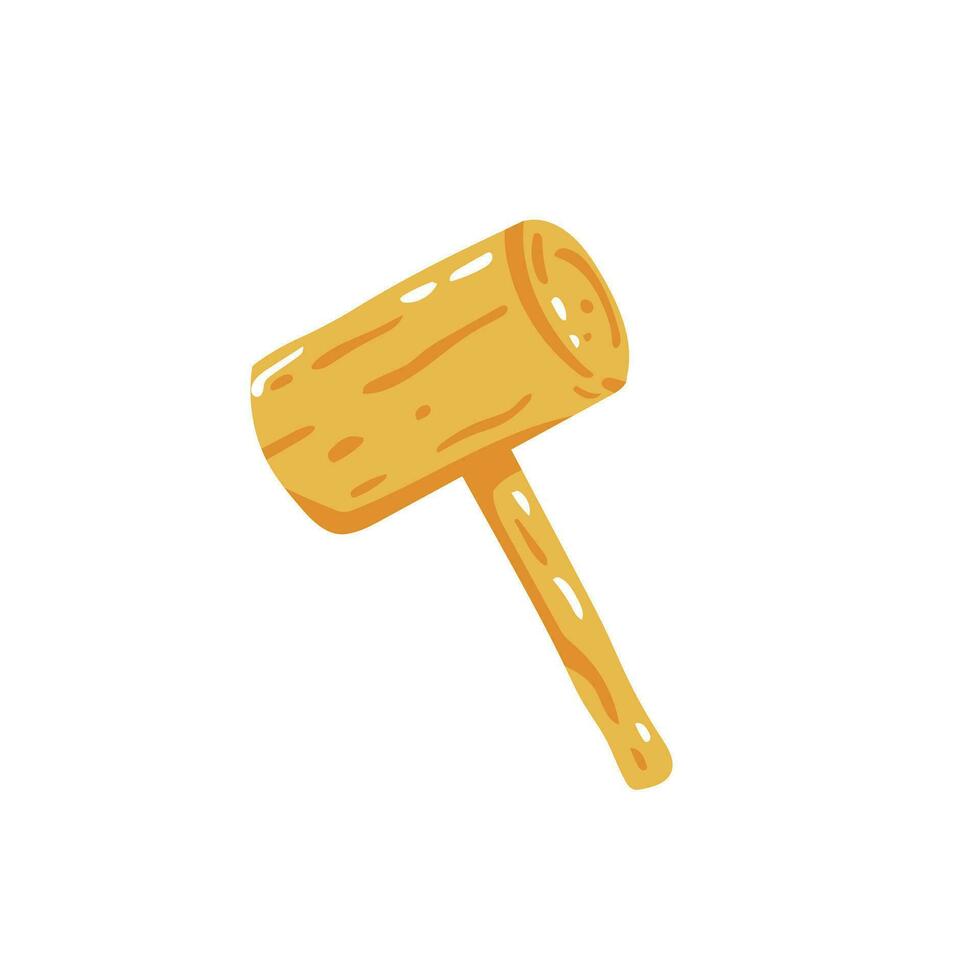 Mallet cartoon vector illustration