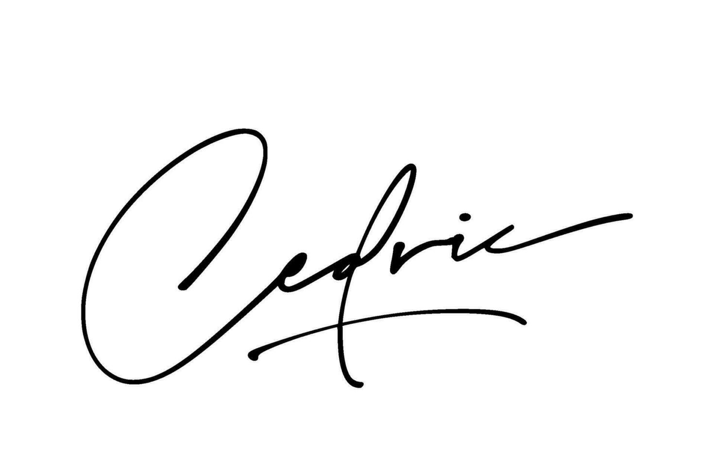 firma serie C diseño ilustración vector