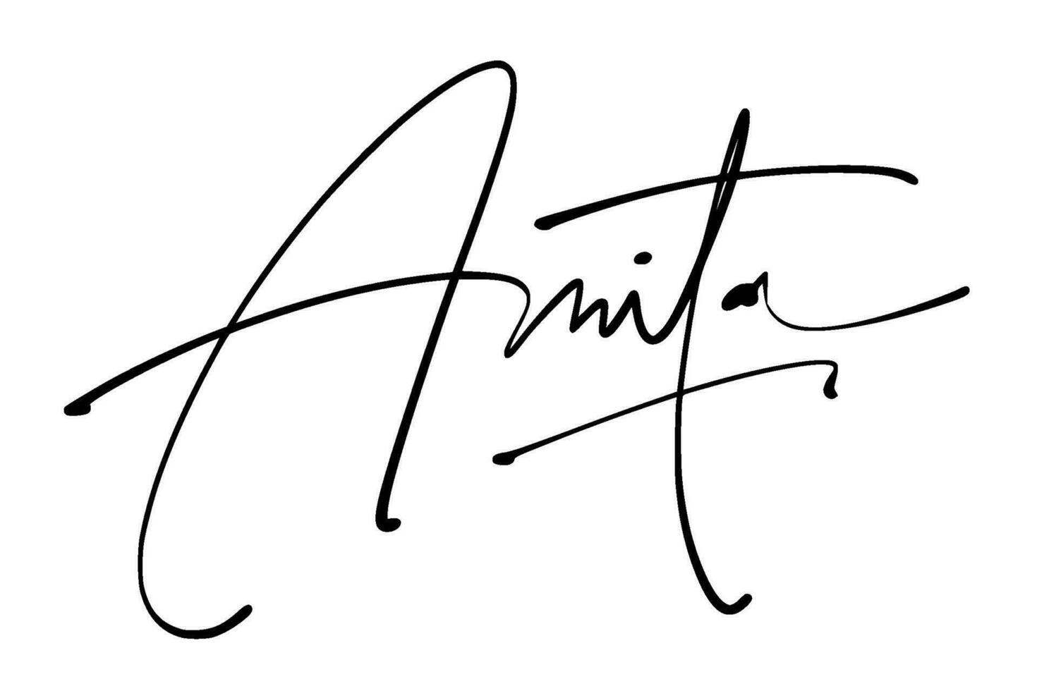 signature series A design illustration vector