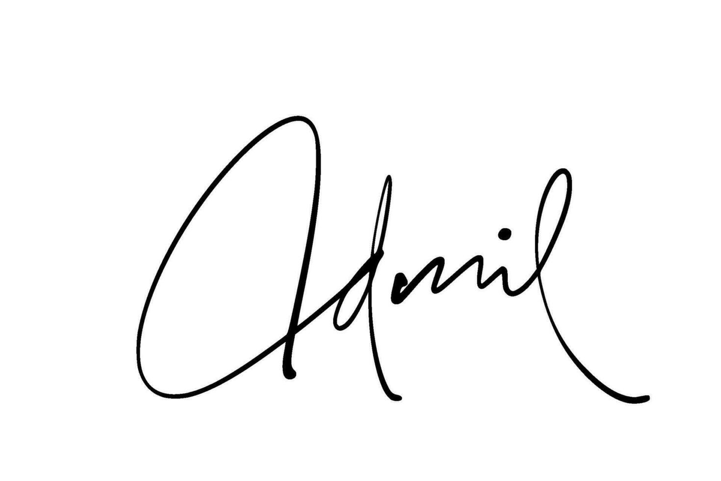 signature series A design illustration vector