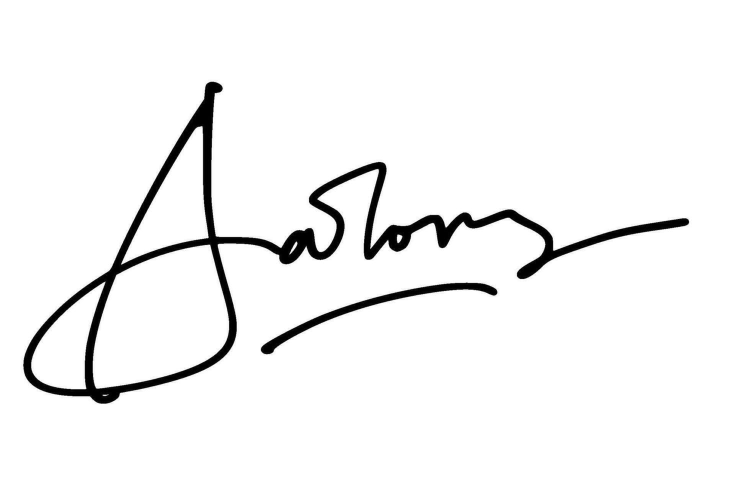 signature series A design illustration vector