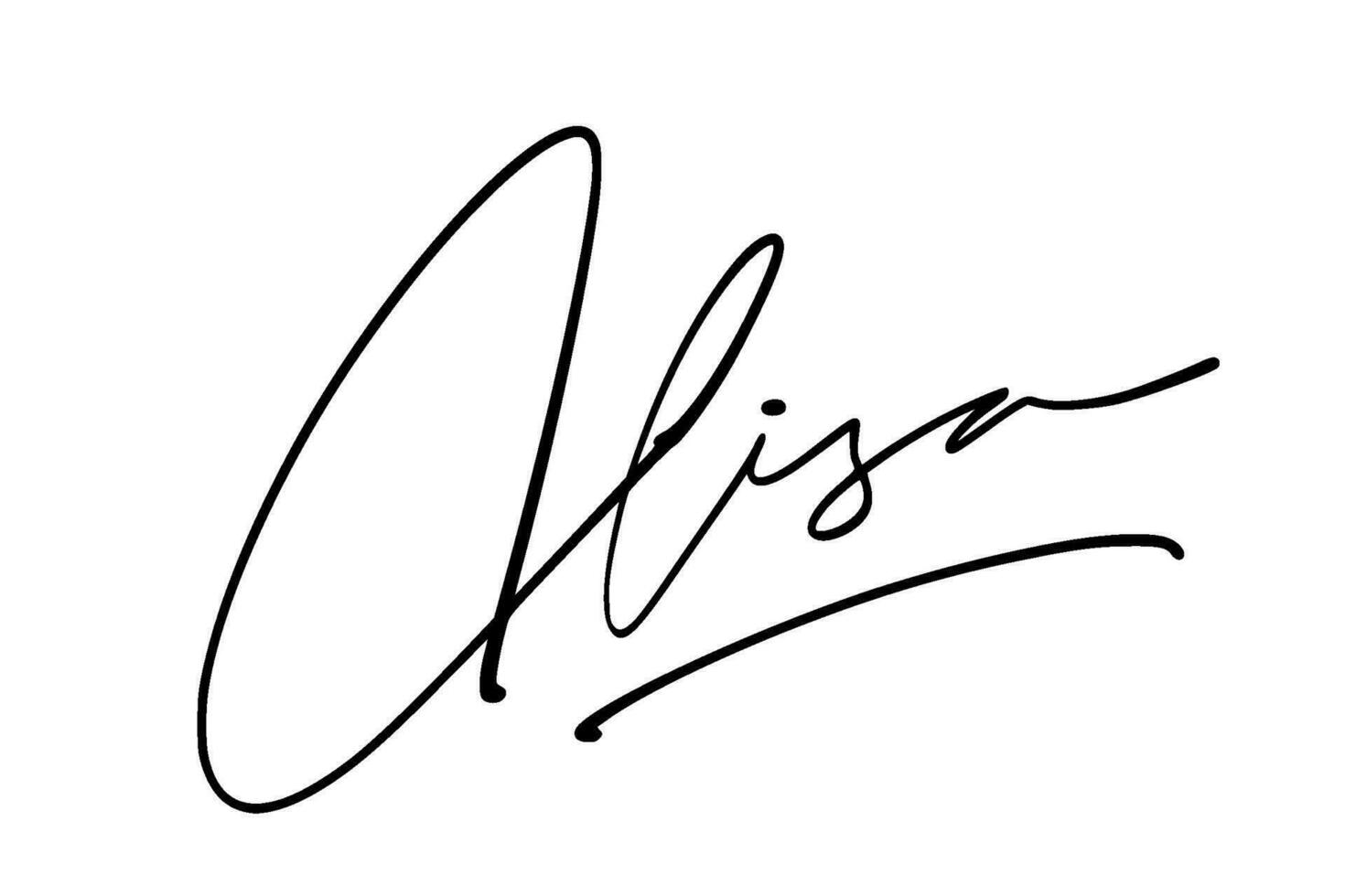 signature series A design illustration vector