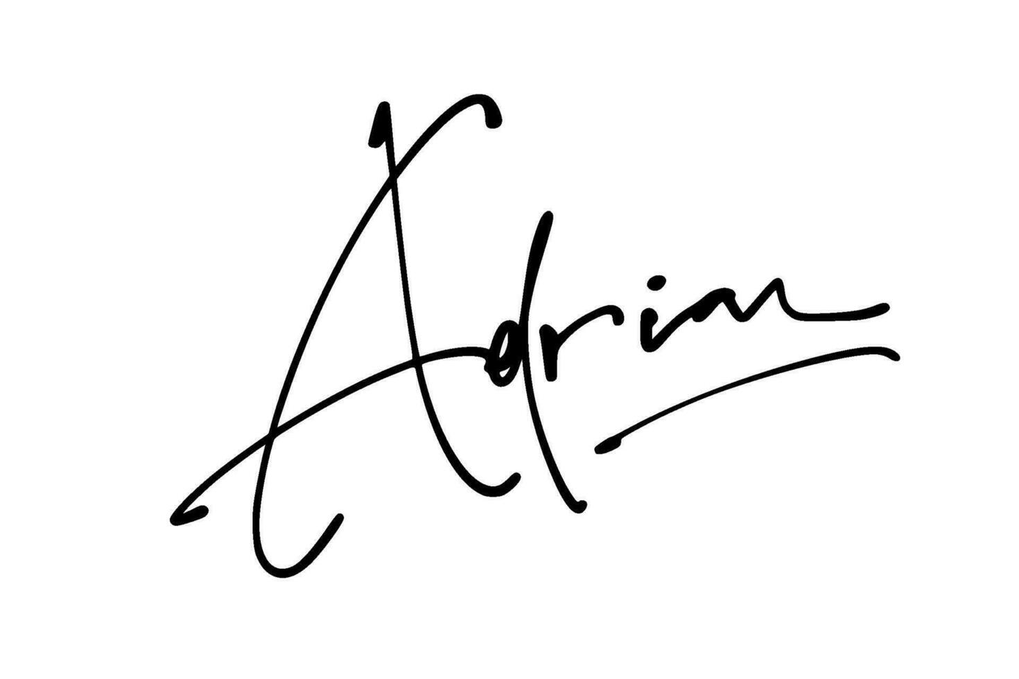 signature series A design illustration vector