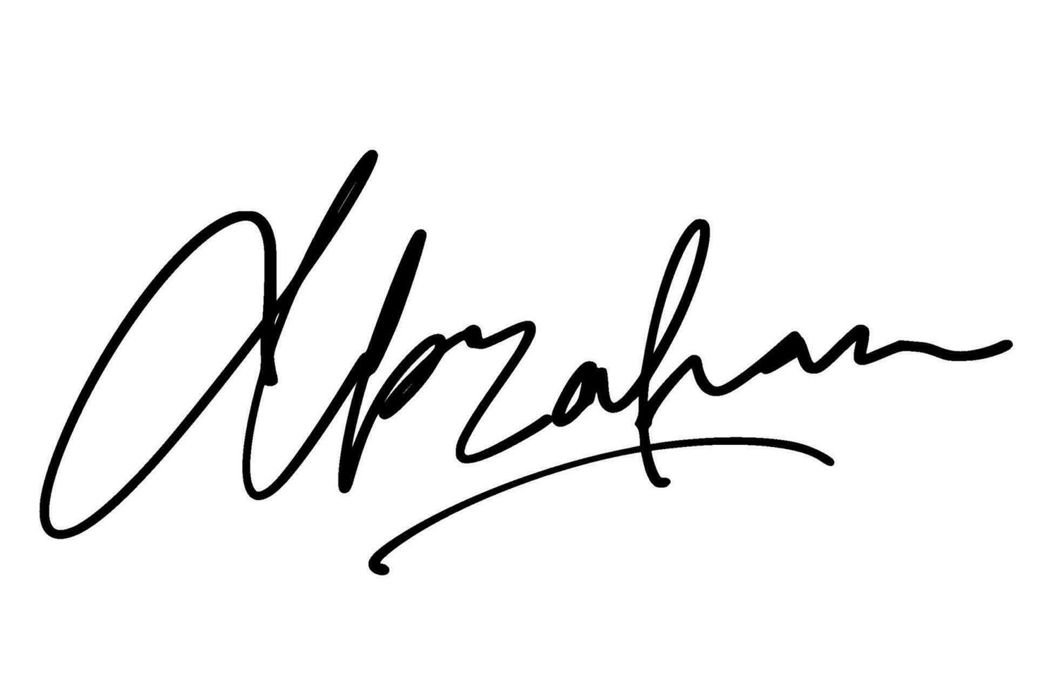 signature series A design illustration vector