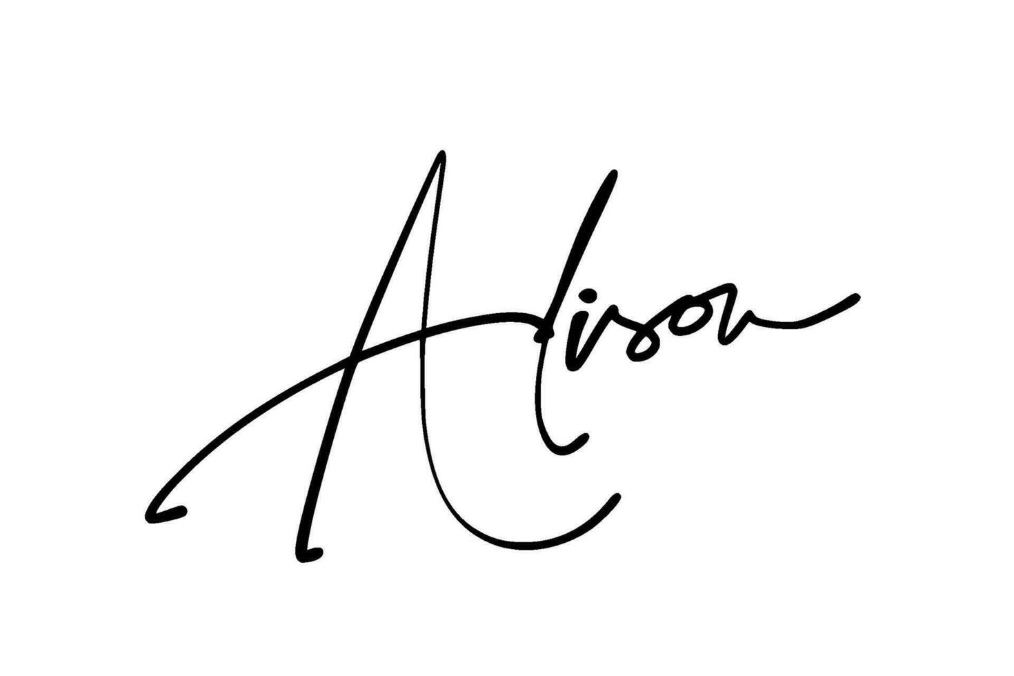 signature series A design illustration vector
