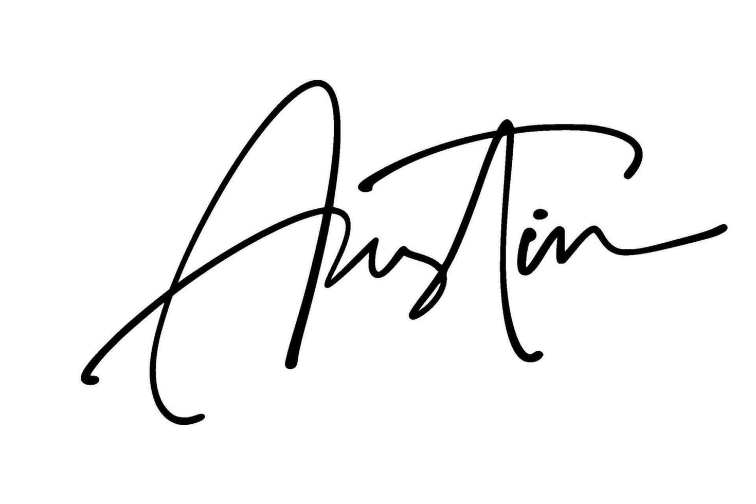signature series A design illustration vector