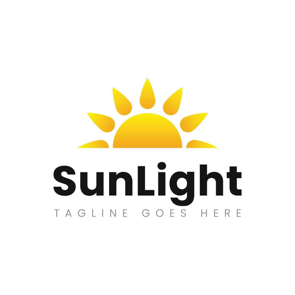 Sun logo and sun icon vector design template