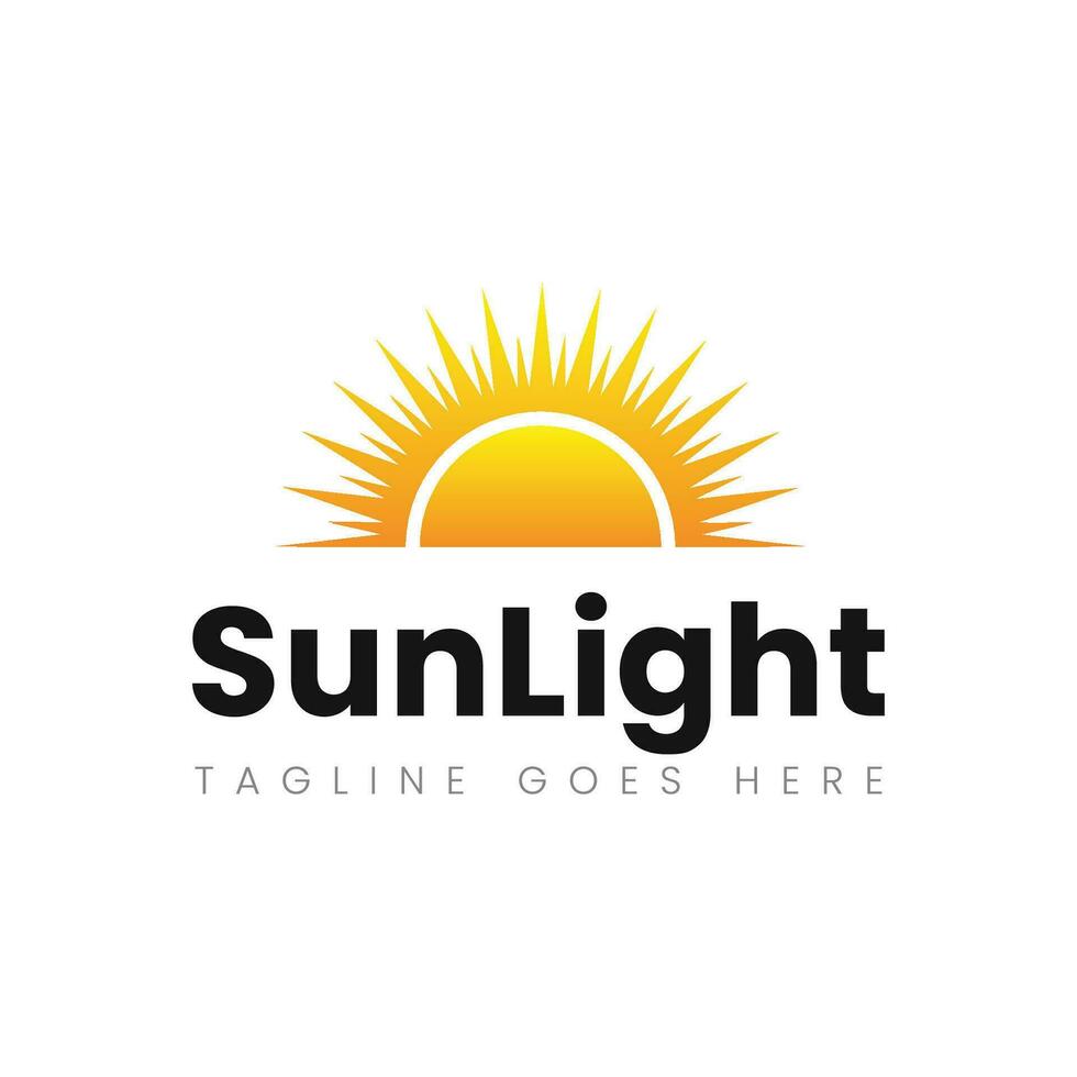 Sun logo and sun icon vector design template