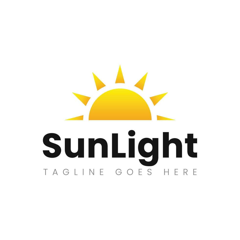 Sun logo and sun icon vector design template