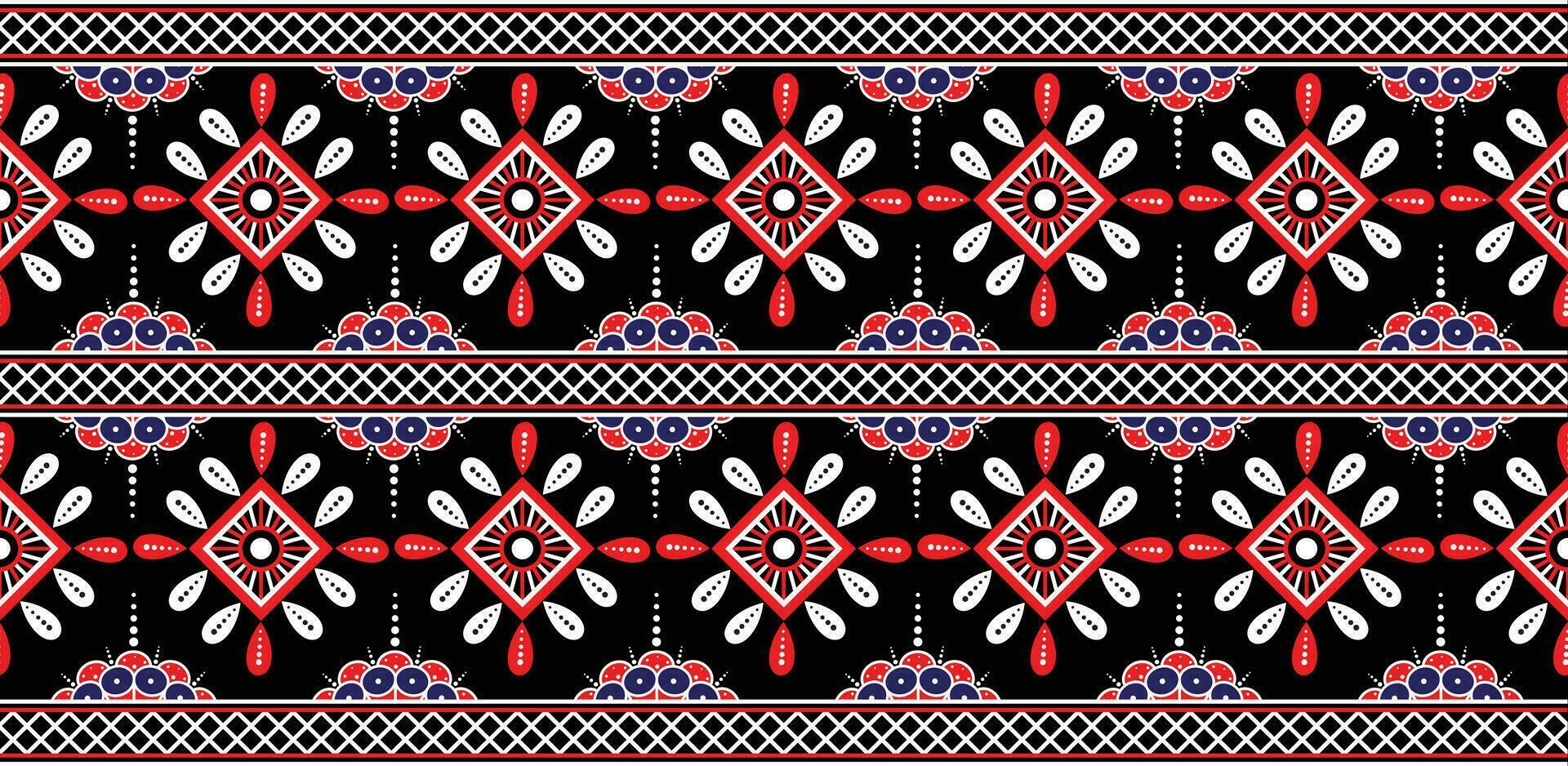 Aztec ethnic patterns are traditional. Geometric oriental seamless pattern. Border decoration. Design for background, wallpaper, vector illustration, textile, carpet, fabric, clothing, and embroidery.