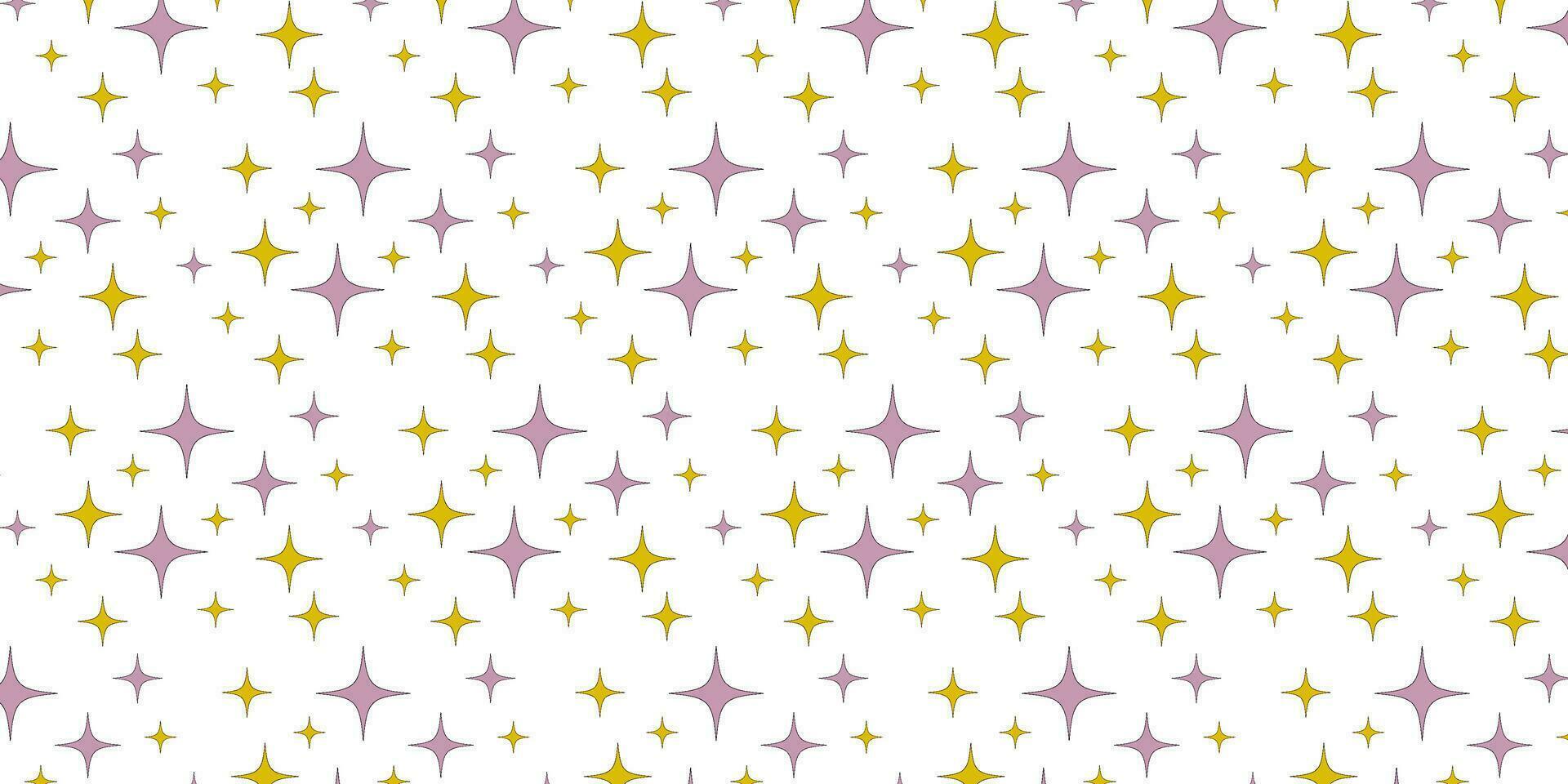 Retro futuristic pattern. Star shape set. Abstract 90s aesthetic vector design. Templates for design, posters, textiles, banners.