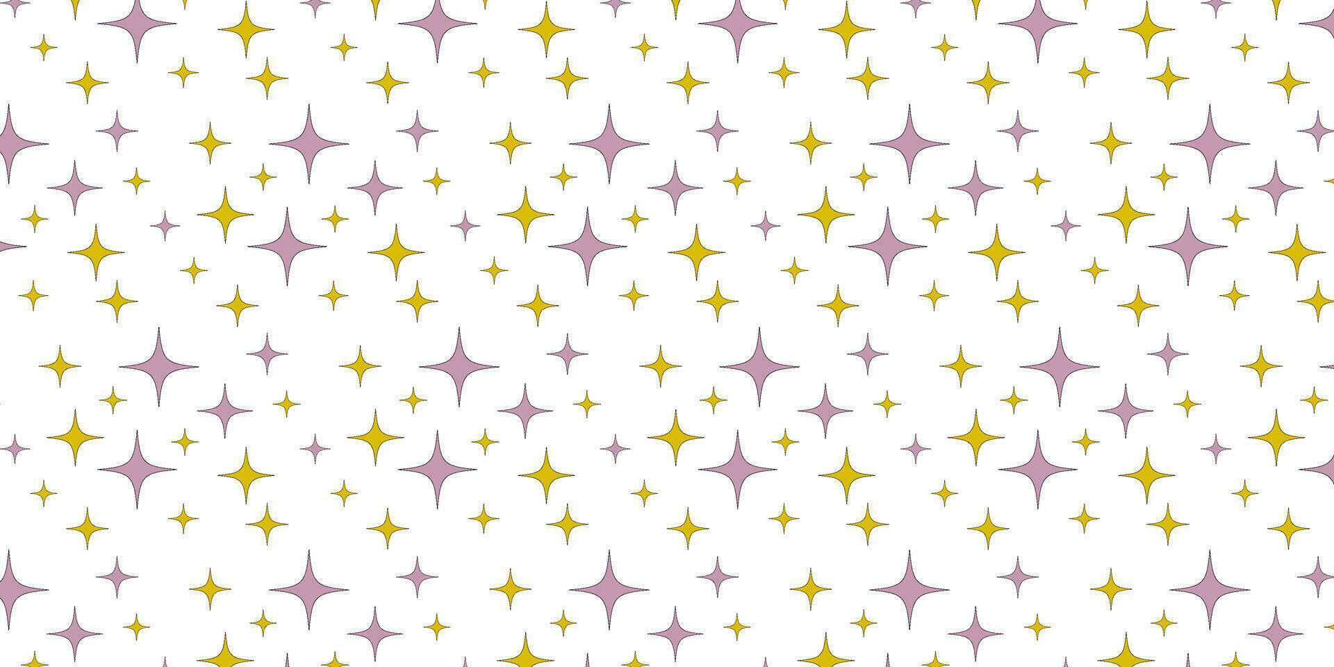 Retro futuristic pattern. Star shape set. Abstract 90s aesthetic vector design. Templates for design, posters, textiles, banners.