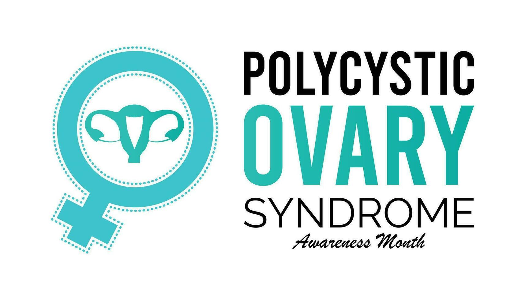 Polycystic ovarian syndrome awareness month observed each year during September . Vector illustration on the theme of .