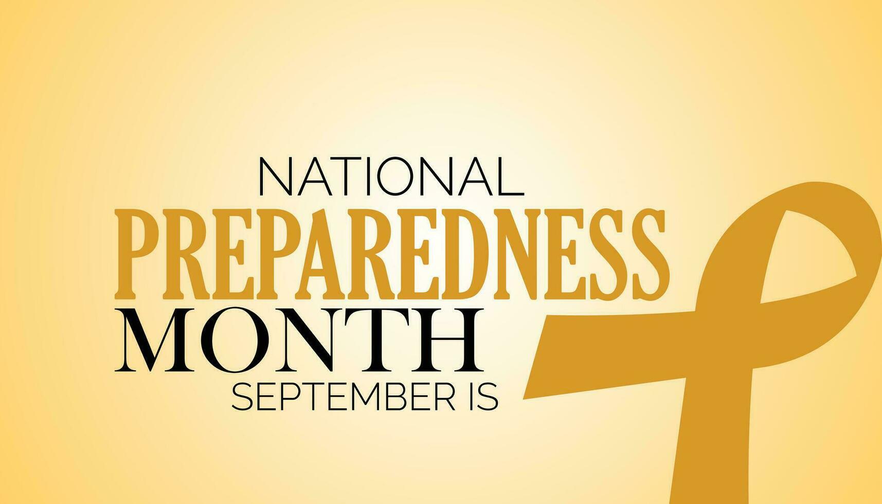 September is National preparedness month.vector banner, poster, card, background design. Observed on September each year. vector