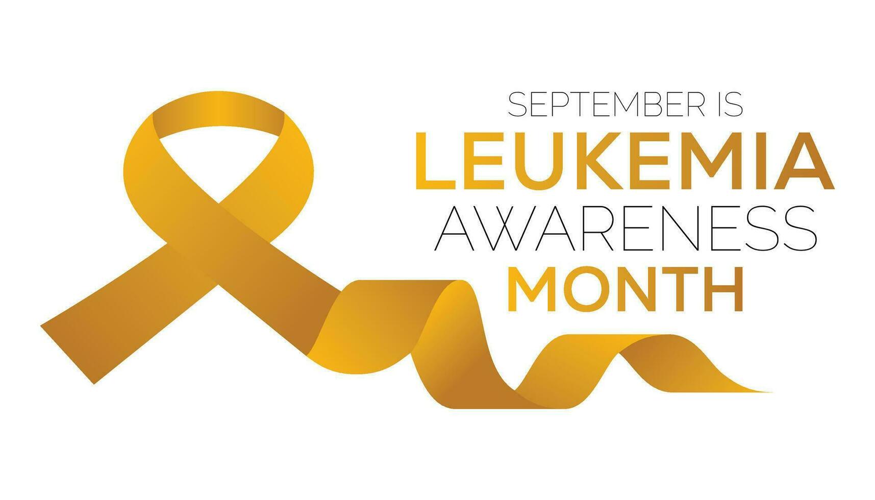 September is Leukemia awareness month. it is cancer of the body's blood-forming tissues. vector