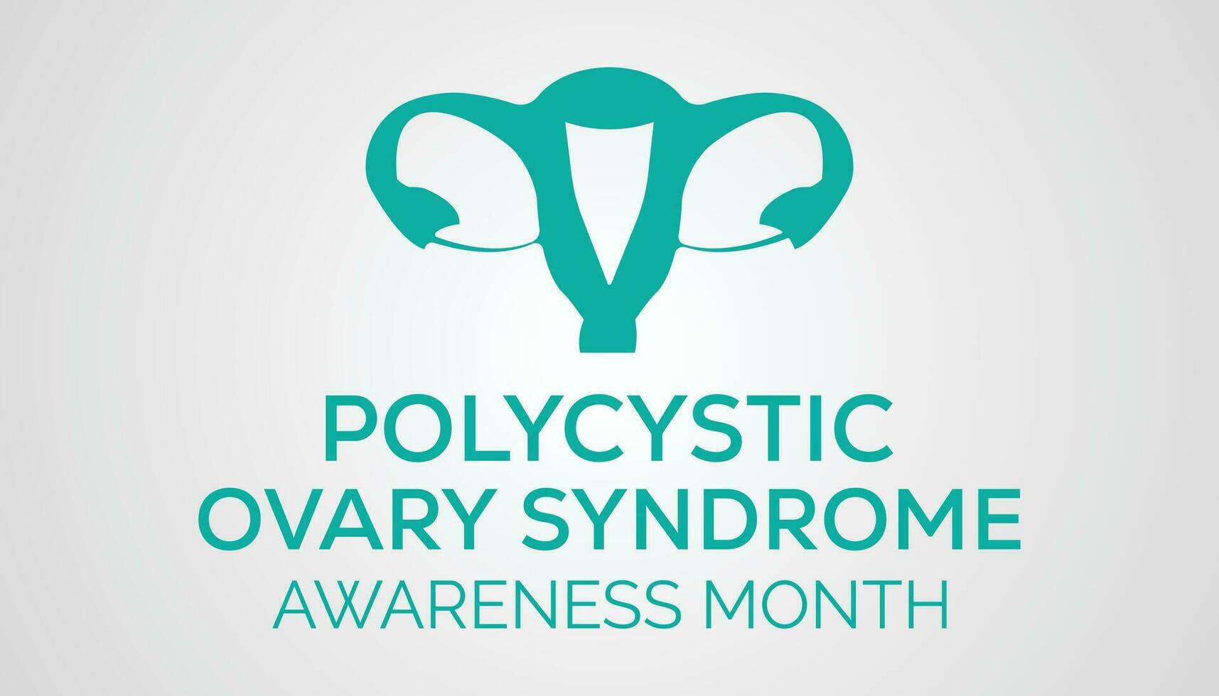 Polycystic ovarian syndrome awareness month observed each year during September . Vector