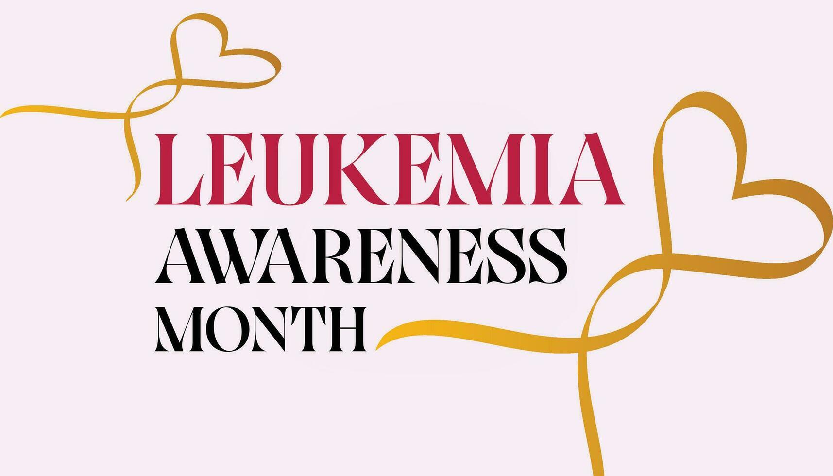 September is Leukemia awareness month. it is cancer of the body's blood-forming tissues. vector